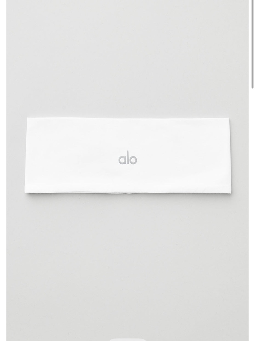 ALO Yoga White Logo Wide Headband